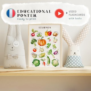 affiche-legumes-enfants-francais-o - Image 1
