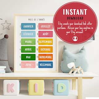affiche-mois-annee-francais-enfants-o - Image 5