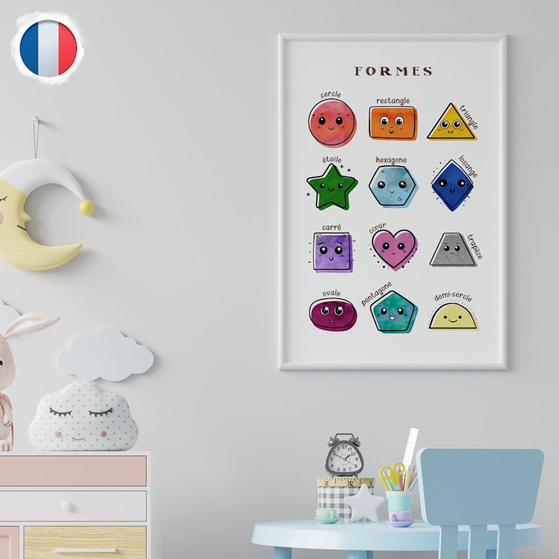 affiche-formes-enfants-francais-o - Image 1