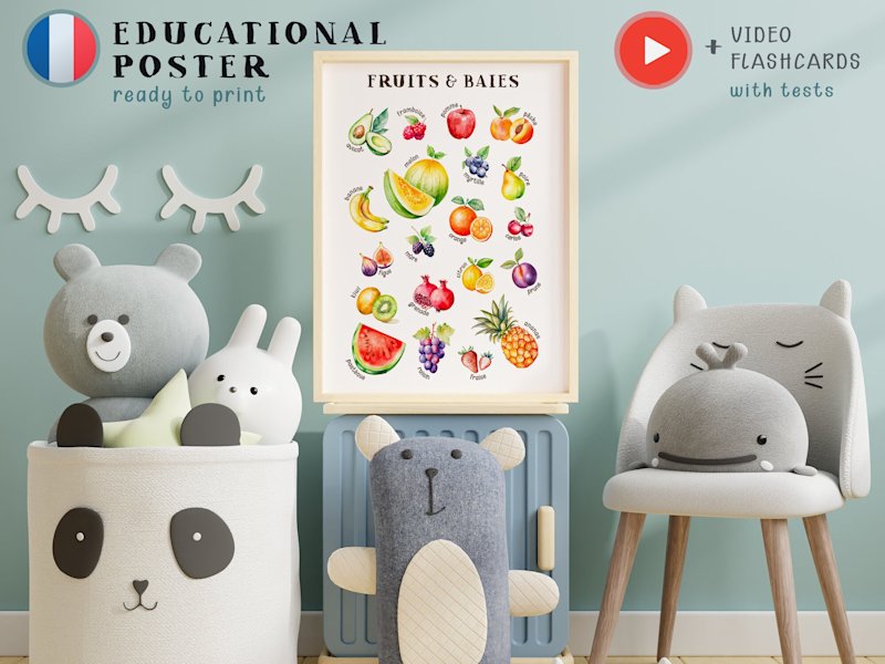 affiche-fruits-enfants-francais-o - Image 5
