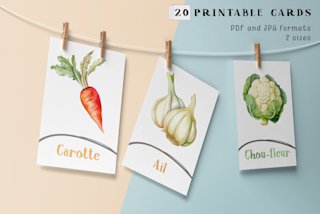 cartes-flash-legumes-enfants-francais-o - Image 2
