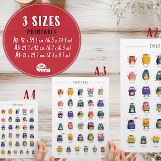 feelings-monsters-poster-kids-emotions - Image 2