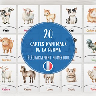 cartes-animaux-ferme-francais-o - Image 1