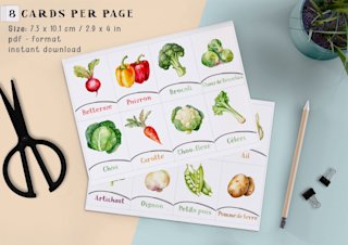 cartes-flash-legumes-enfants-francais-o - Image 4