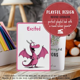 dragon-emotions-flashcards-kids-english - Image 6