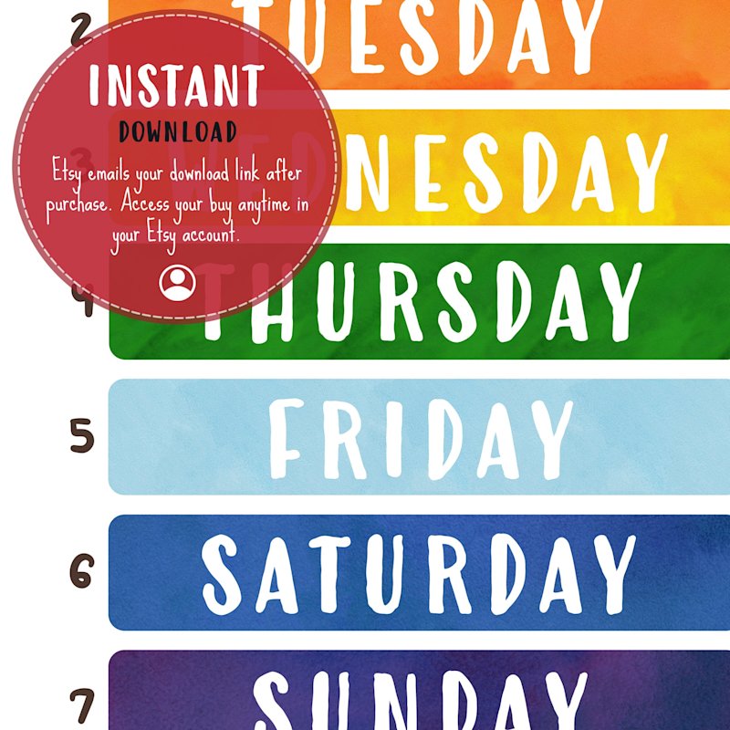 days-of-the-week-poster-kids-learning - Image 4