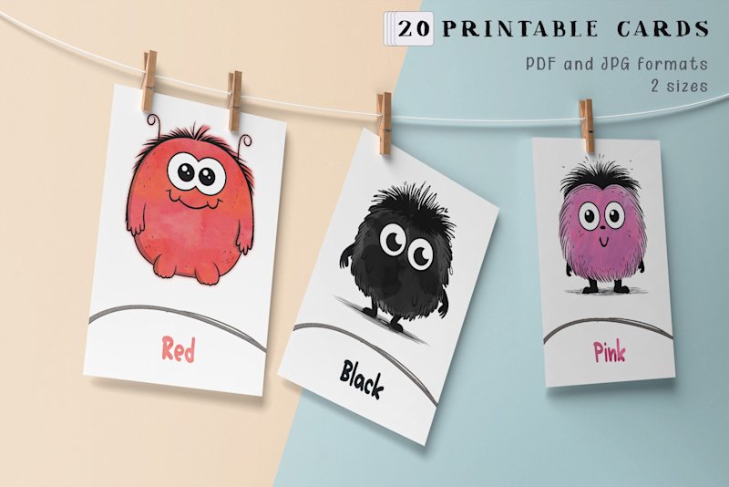 monster-color-flashcards-montessori - Image 5