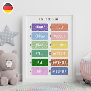 monate-poster-kinder-deutsch-german - Image 3
