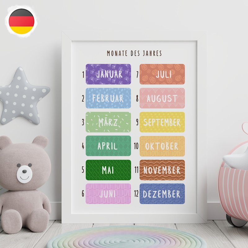 monate-poster-kinder-deutsch-german - Image 3