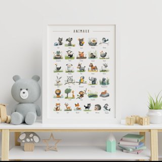 affiche-animaux-francais-enfants-o - Image 6