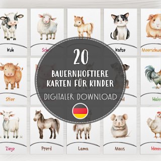 bauernhof-tiere-flashcards-deutsch-farm - Image 1