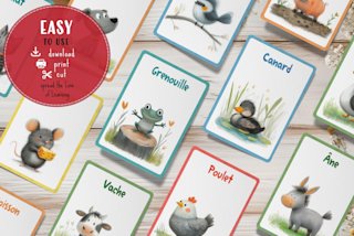 cartes-animaux-enfants-francais-o - Image 7
