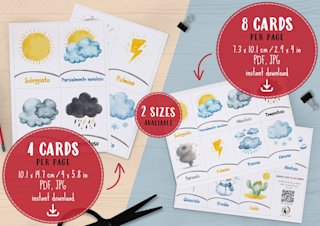 flashcard-meteo-italiano-bambini - Image 2