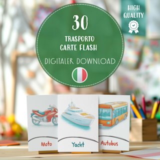 flashcard-trasporti-italiano-veicoli - Image 1