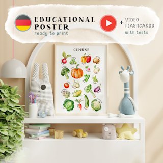 gemuse-poster-kinder-deutsch-o-german - Image 1