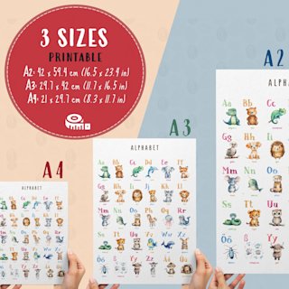 alphabet-poster-tiere-deutsch-german-abc - Image 3