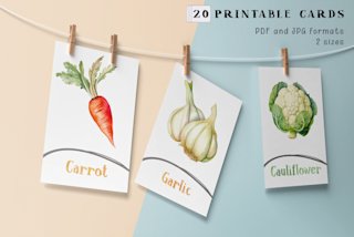 vegetable-flashcards-kids-printable - Image 2