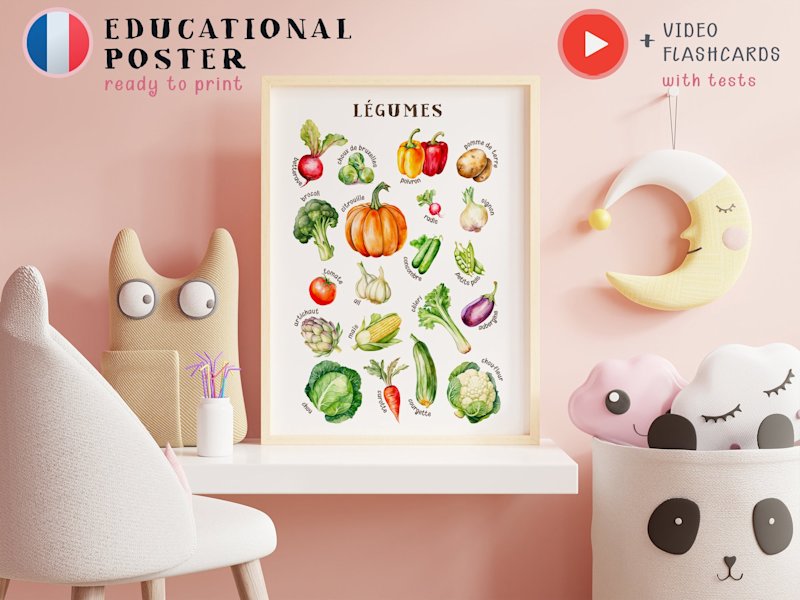 affiche-legumes-enfants-francais-o - Image 6