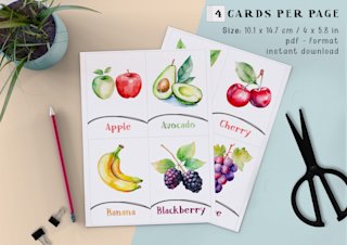 fruits-flashcards-kids-printable - Image 4