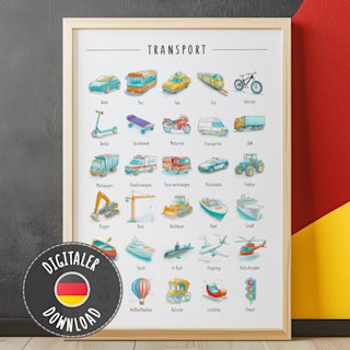 fahrzeuge-poster-kinder-deutsch - Image 1