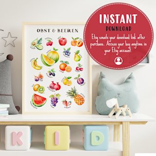 obst-poster-kinder-deutsch-german-fruits - Image 2