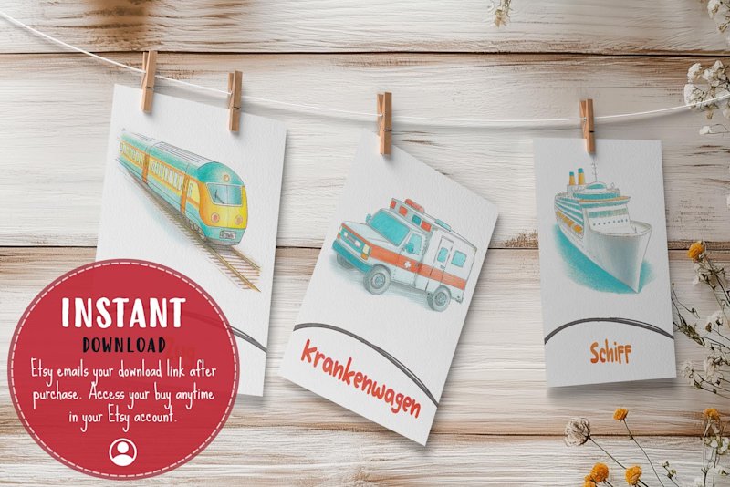 fahrzeuge-flashcards-deutsch-transport - Image 3