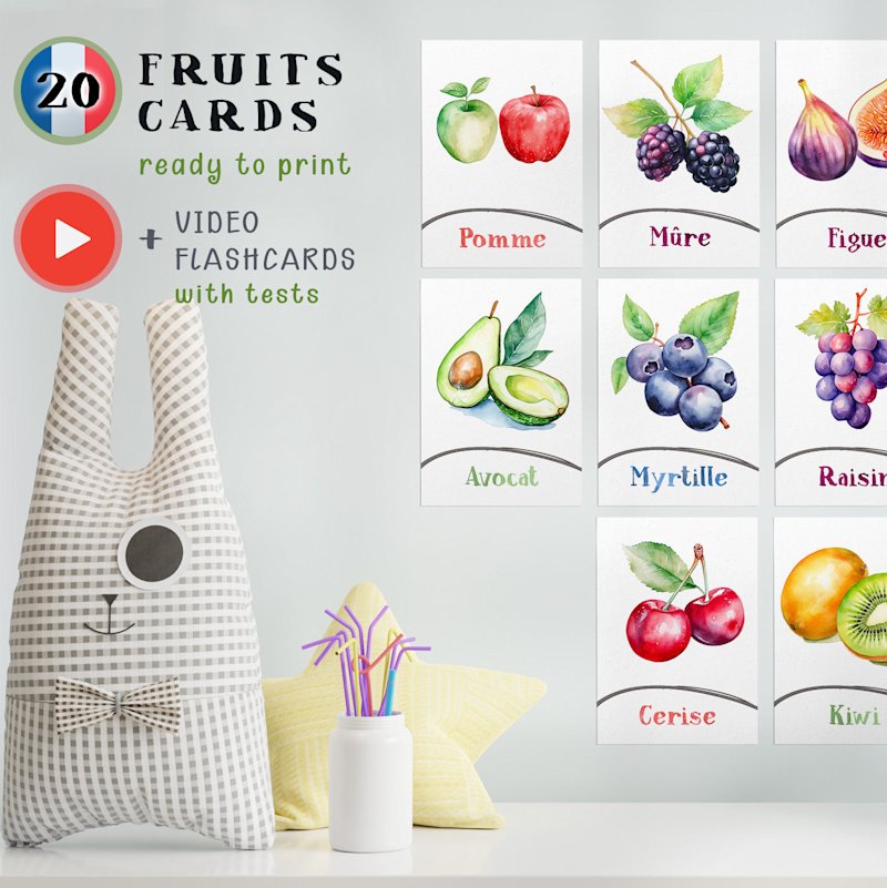 cartes-fruits-francais-pdf-o-baies - Image 1