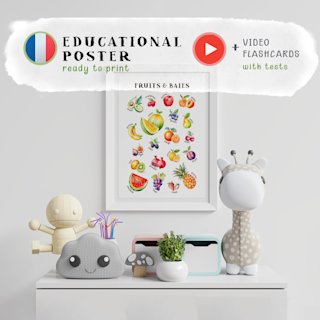 affiche-fruits-enfants-francais-o - Image 1