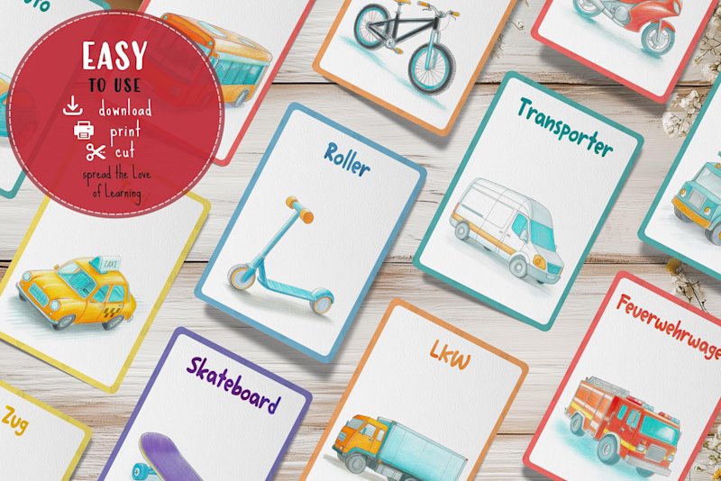 fahrzeuge-flashcards-deutsch-transport - Image 8