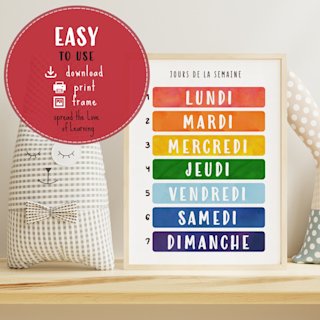 affiche-jours-semaine-francais-enfants-o - Image 3