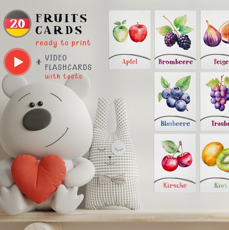 fruchte-flashcards-deutsch-o-german - Image 1