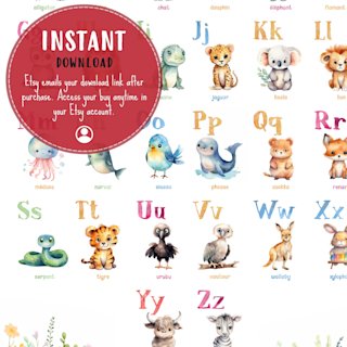 affiche-alfabet-francais-animaux-o - Image 6