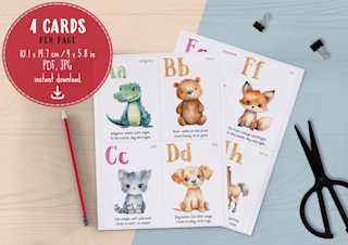 animal-alphabet-flashcards-with-rhymes - Image 3