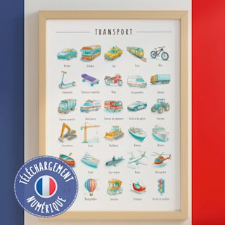 affiche-transport-francais-enfants-o - Image 1