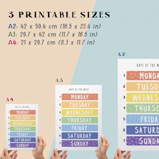 days-of-the-week-poster-watercolor-kids - Image 2