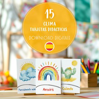 tarjetas-clima-espanol-flashcards-tiempo - Image 1