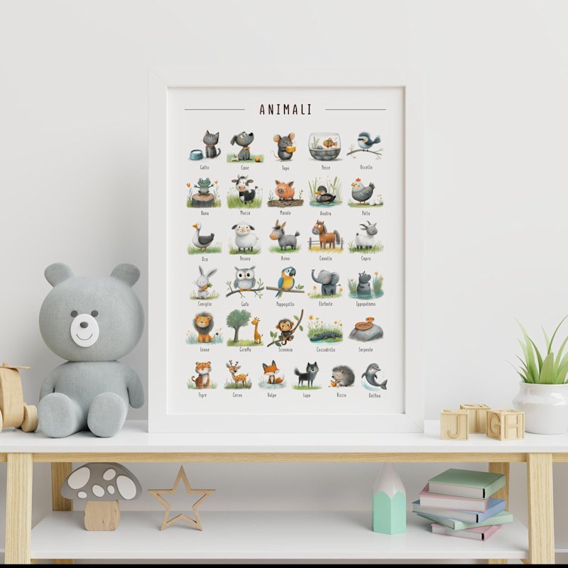poster-animali-italiano-bambini-31 - Image 6