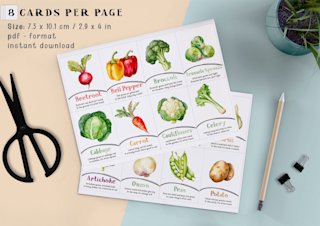 vegetable-flashcards-kids-rhymes - Image 2