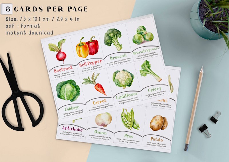 vegetable-flashcards-kids-rhymes - Image 2