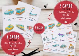 fahrzeuge-flashcards-deutsch-transport - Image 2