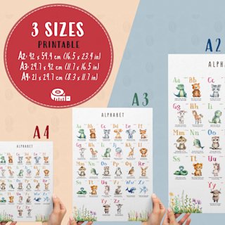 english-alphabet-poster-animals-rhymes - Image 3