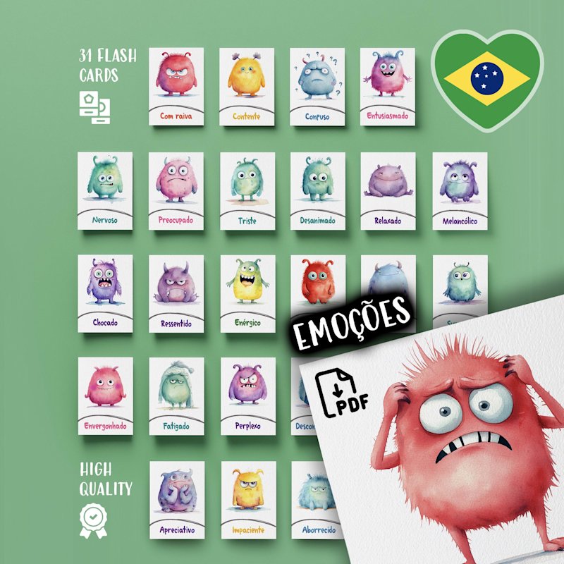 monstrinhos-sentimentos-flashcards-de - Image 1