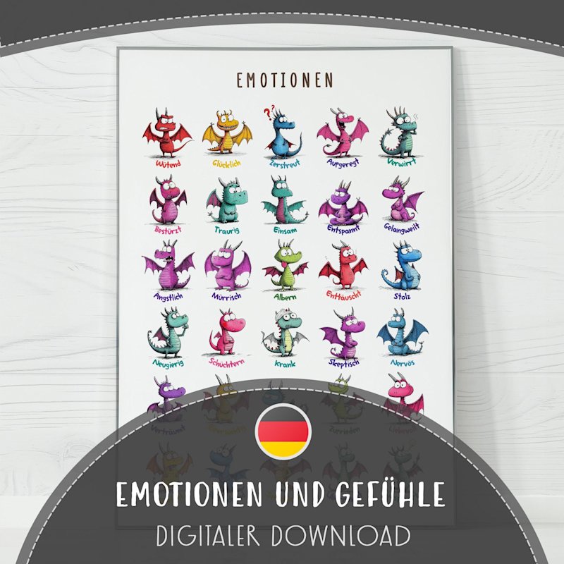 drachen-gefuhle-poster-kinder-deutsch-o - Image 1