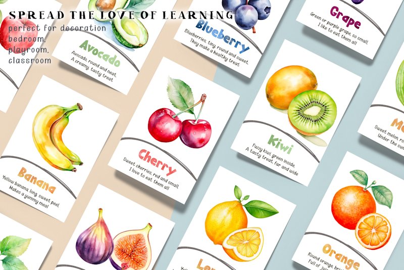 fruits-flashcards-rhymes-kids-printable - Image 6