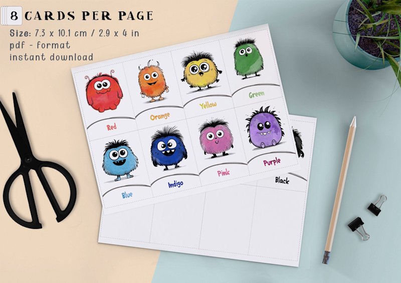 monster-color-flashcards-montessori - Image 3