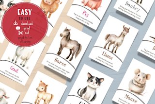 farm-animals-flashcards-kids-printable - Image 2