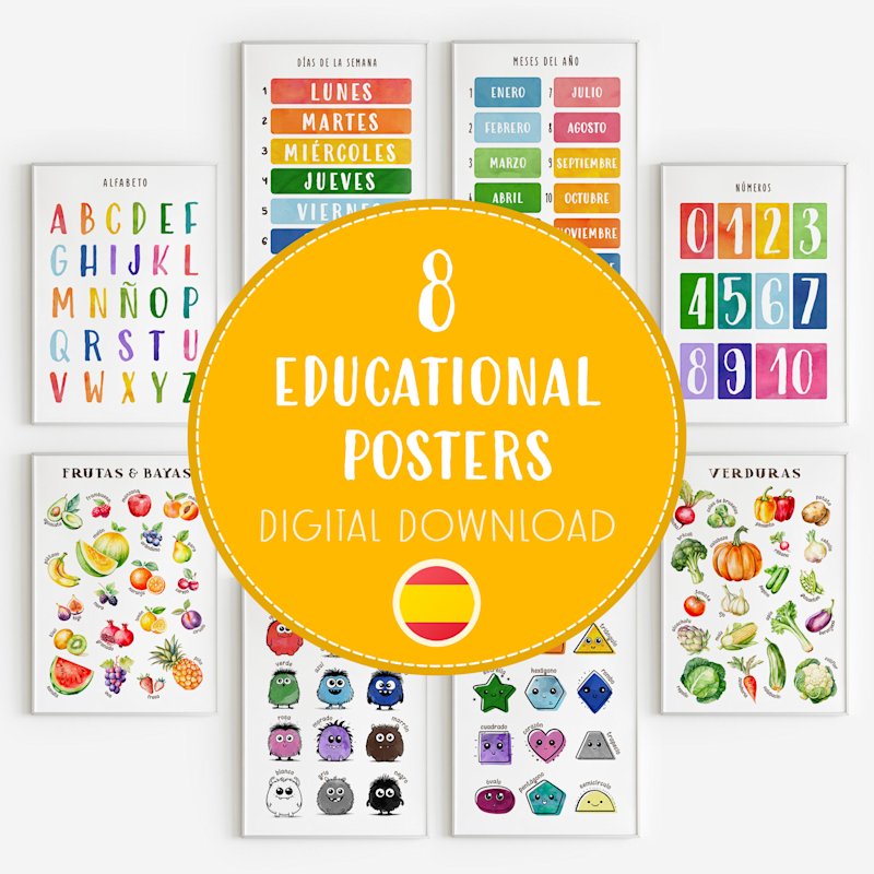 spanish-educational-posters-montessori - Image 1