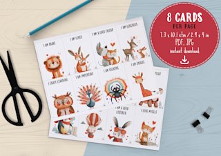 positive-affirmations-kids-pdf-animal - Image 3