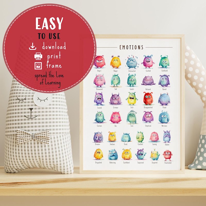 emotions-chart-poster-watercolor - Image 4