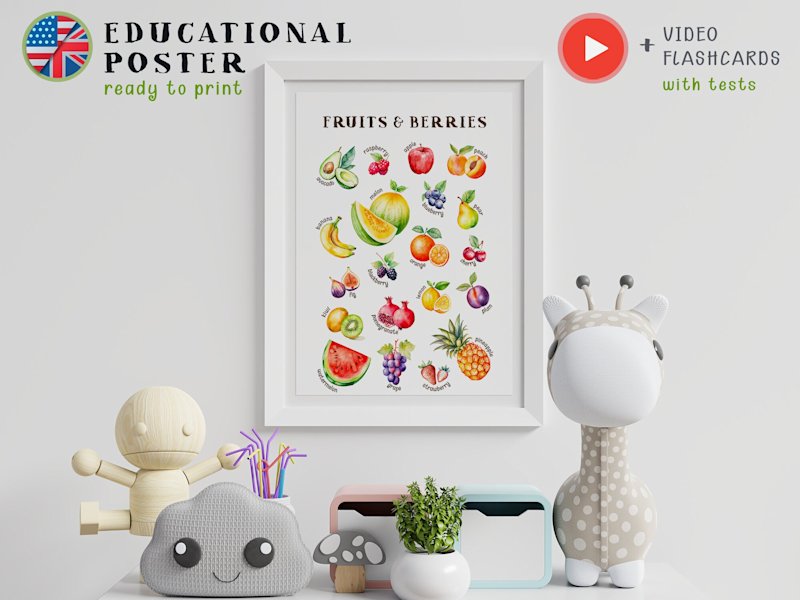 fruits-poster-kids-watercolor - Image 6